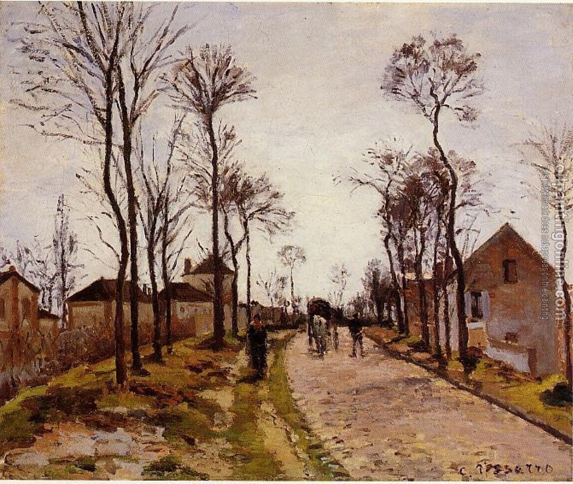 Pissarro, Camille - The Road to Caint-Cyr at Louveciennes